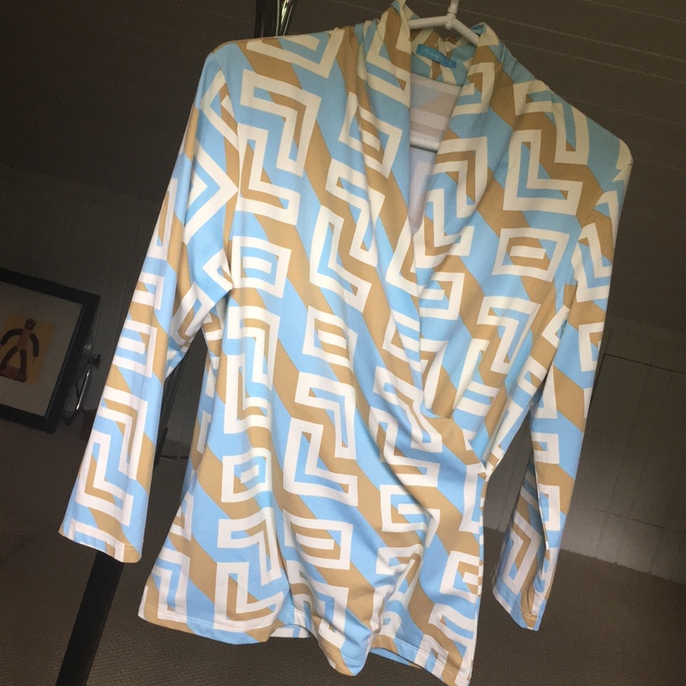 J McLaughlin wrap top.